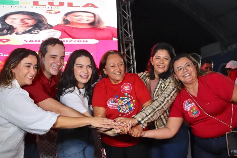 Trairi reúne multidão em Santa Cruz e fortalece Time de Lula com Samanda ao Senado
